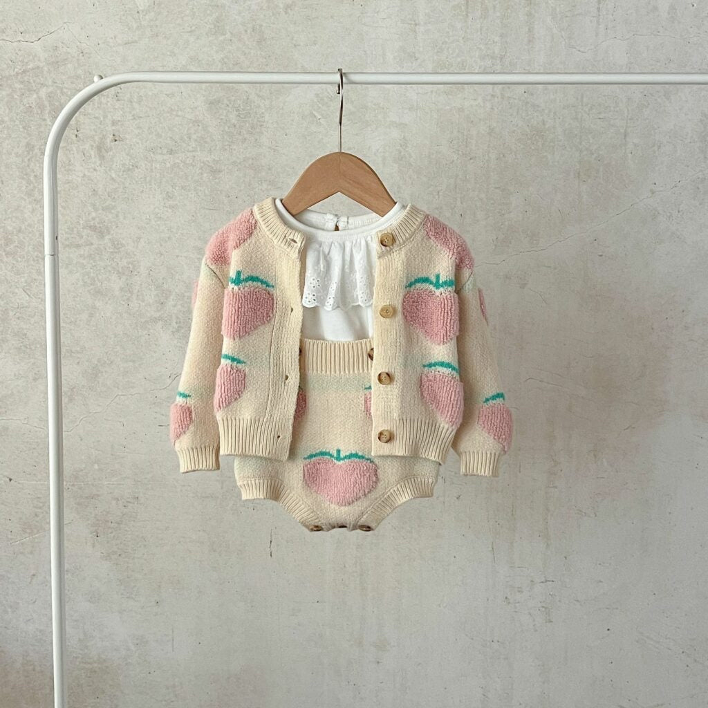 Set aus Cardigan und Bloomer | 3 Monate-3 Jahre