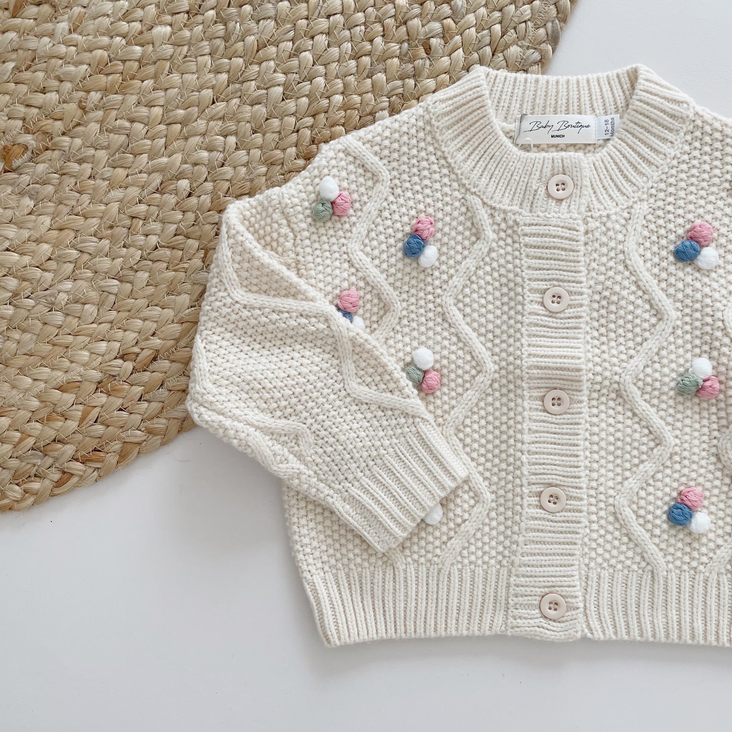 Pom-Pom Cardigan | 1-5 Jahre