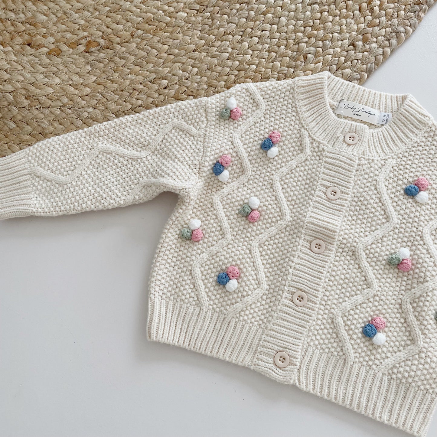 Pom-Pom Cardigan | 1-5 Jahre