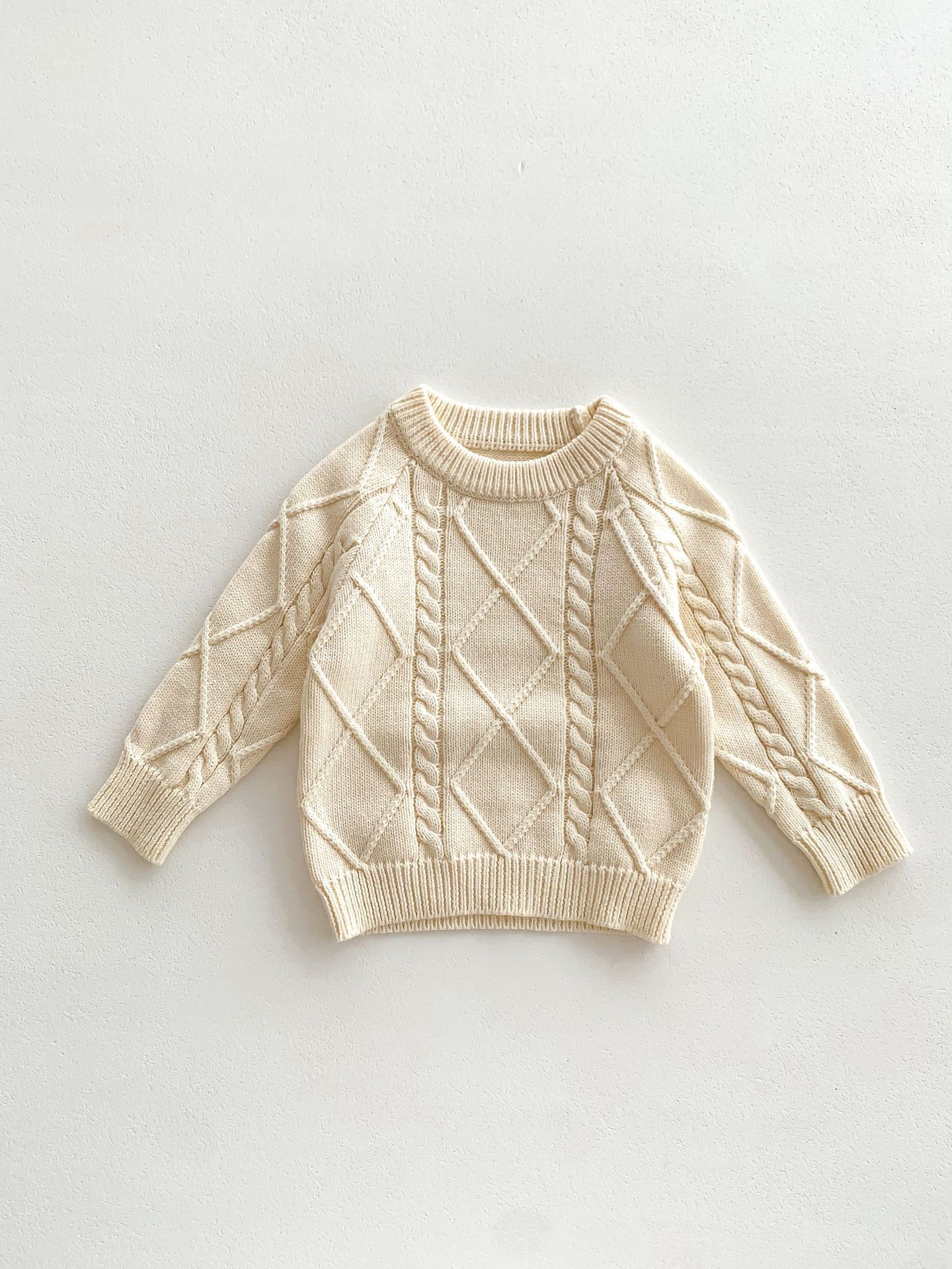Strick-Set in Creme | 3-24 Monate
