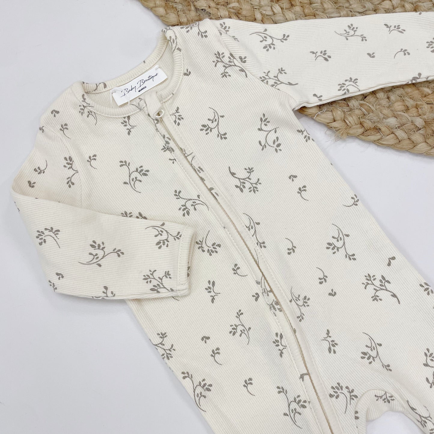 Einteiler Blümchen | 3-6 Monate