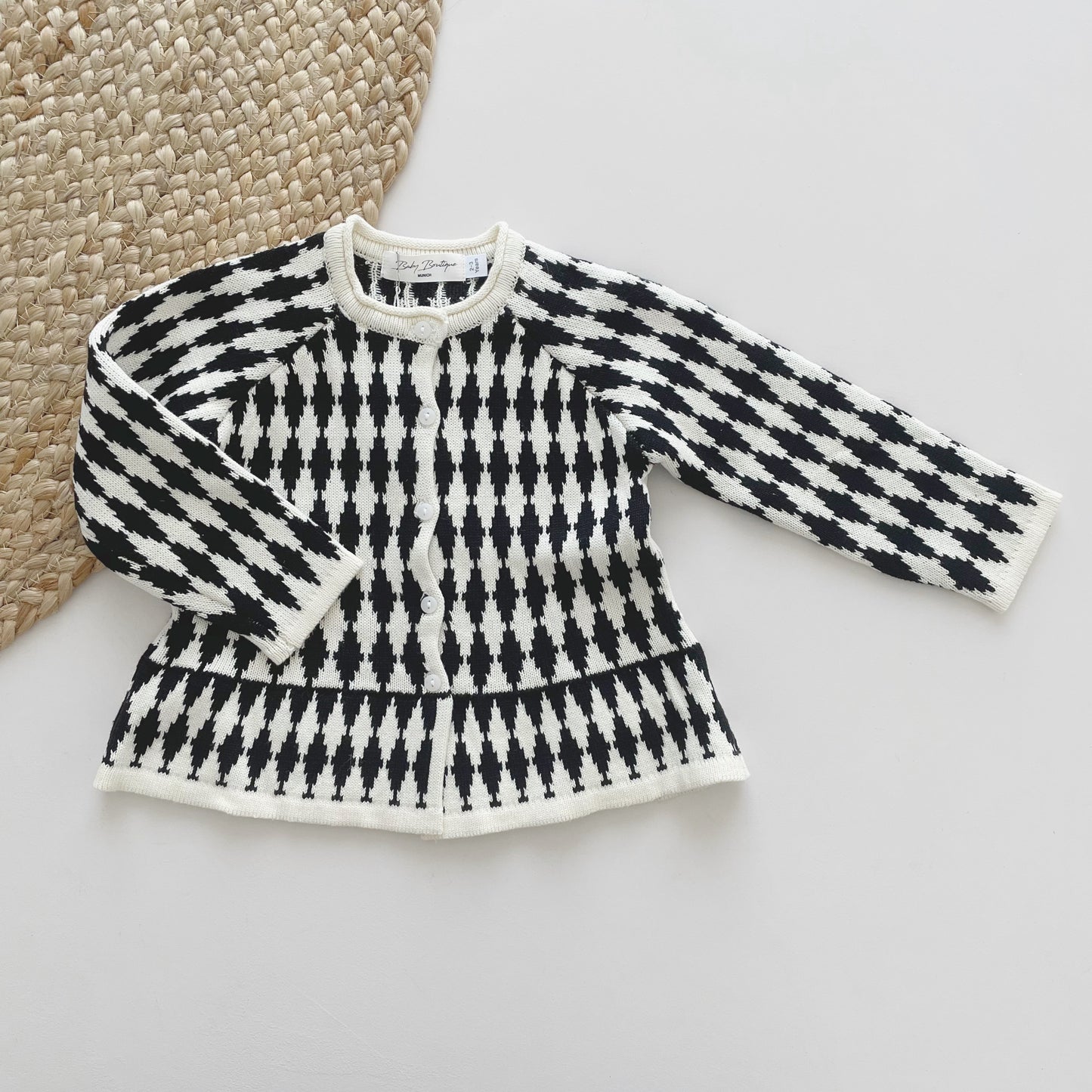 Strick Cardigan mit Rauten | 1-6 Jahre