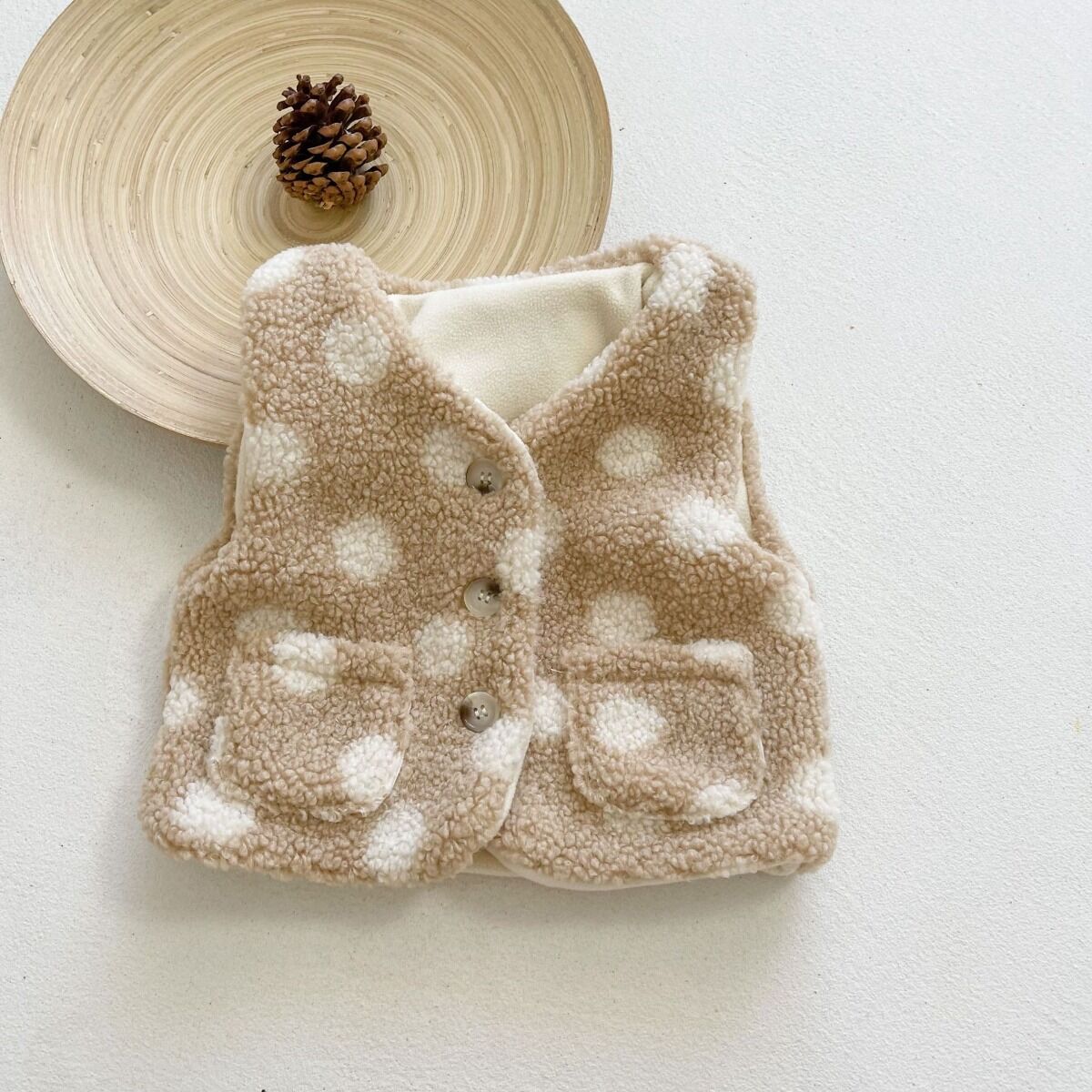 Wattierte Teddy-Weste | 0-18 Monate