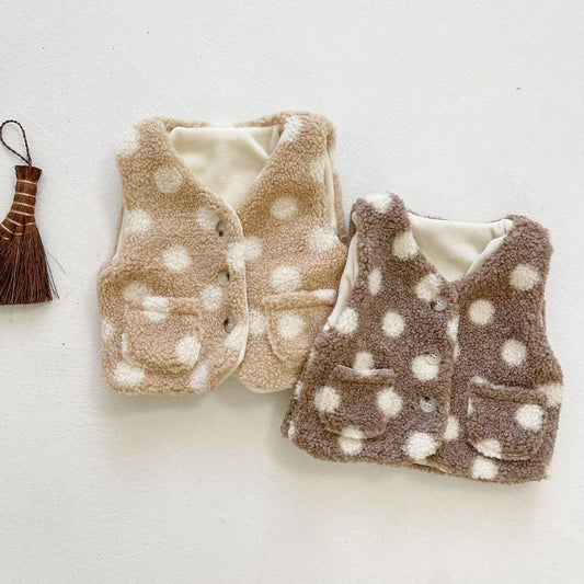 Wattierte Teddy-Weste | 0-18 Monate